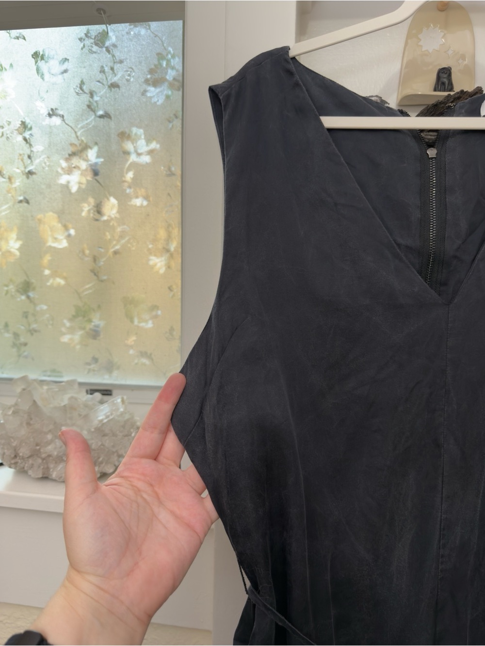 Ettitude sateen jumpsuit in onyx - Picture 9 of 12